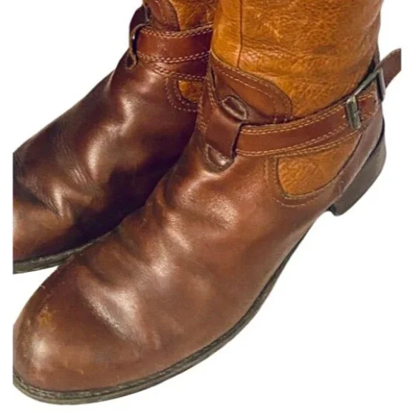 BOC Born Concept Boots Womens 6.5 M Katonah Tall Riding Brown Leather BC6819 - Picture 2 of 14